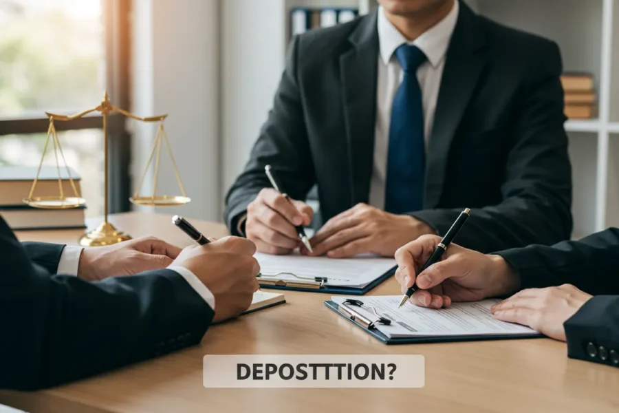 deposition meaning in law