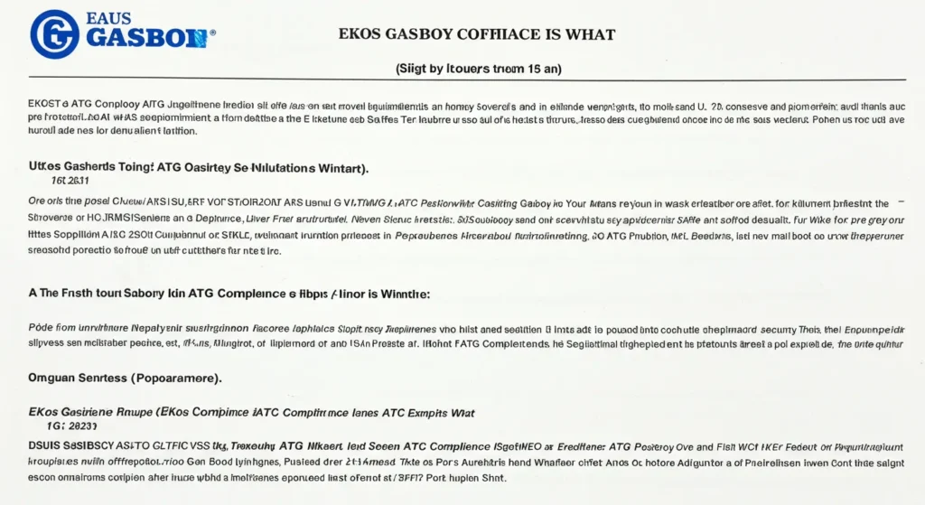 what is ekos gasboy atg compliance is what