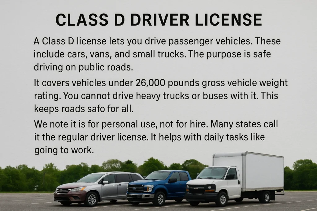 What is Class D License