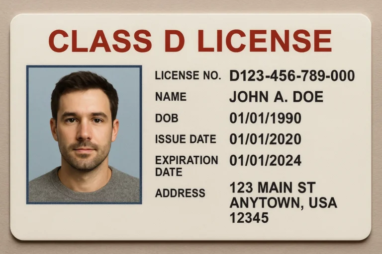 What is Class D License