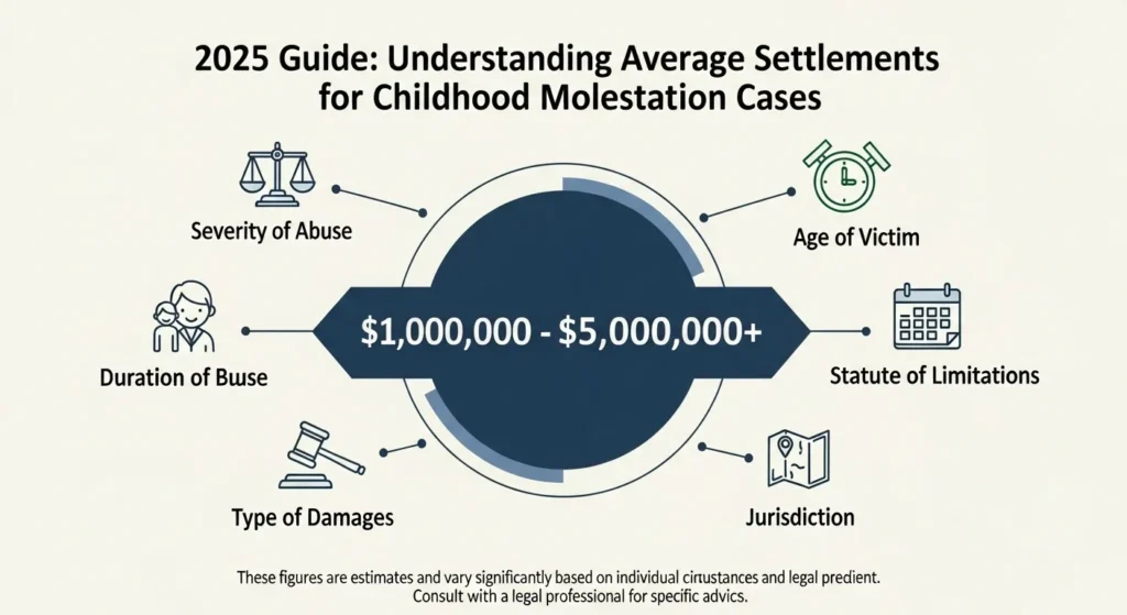 what is the average settlement for childhood molestation