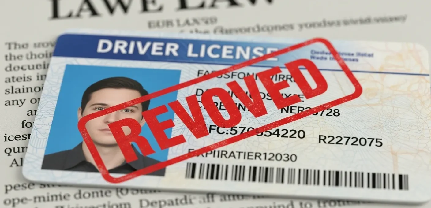 is three strikes in driver license laws will be revoked