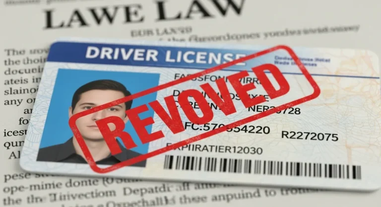 is three strikes in driver license laws will be revoked