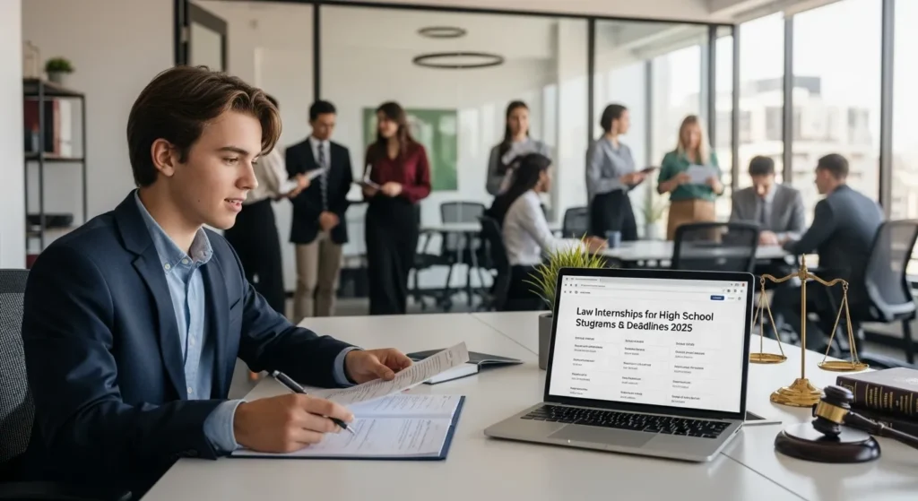law internships for high school students