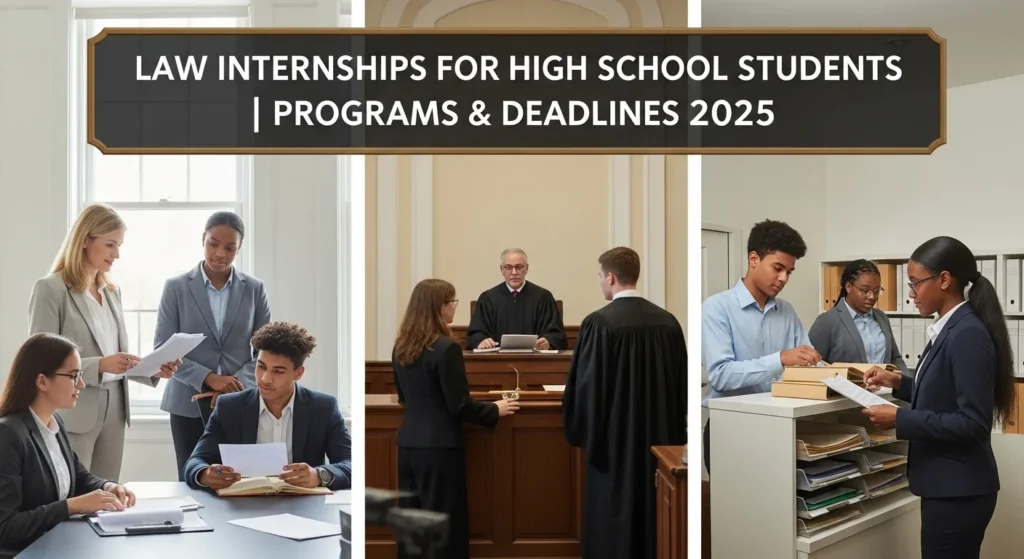 law internships for high school students