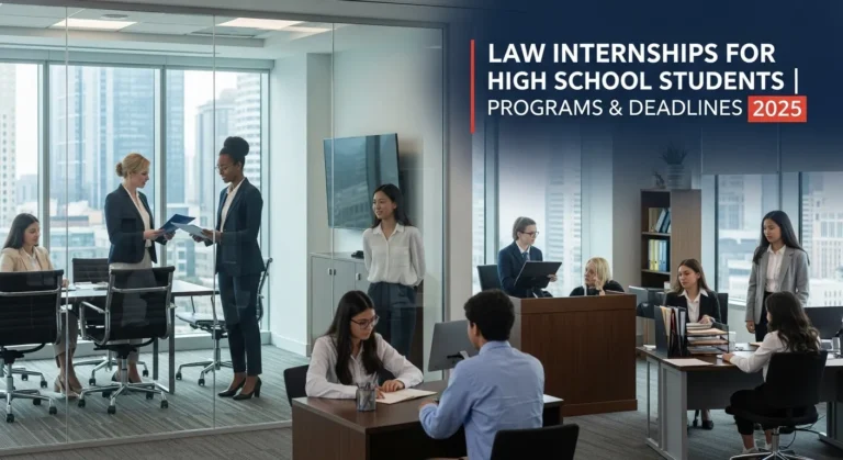 law internships for high school students