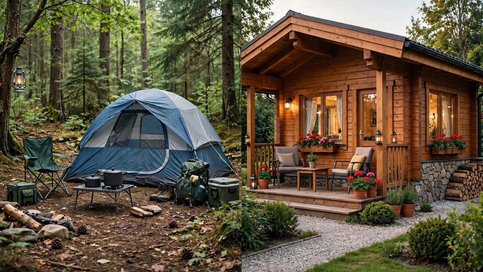 How to Choose Between a Campsite and Holiday Accommodation